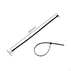 Kit 1000 Abraçadeiras De Nylon Fita Hellerman 200x4,8mm Preta