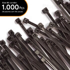 Kit 1000 Abraçadeiras De Nylon Fita Hellerman 200x4,8mm Preta