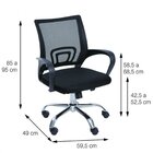 Kit 1000 Cadeiras Para Escritório Diretor Tela Mesh Tok 3310