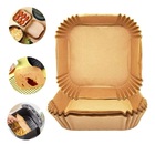 Kit 1000 Formas Papel P/ Airfryer Forro Antiaderente Quadrada