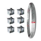 Kit 1000 Metros De Arame Liso Ovalado + 6 Catracas