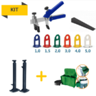 Kit 1000 Nivela Piso Fit Colors 3,0mm+suporte De Régua+pochete