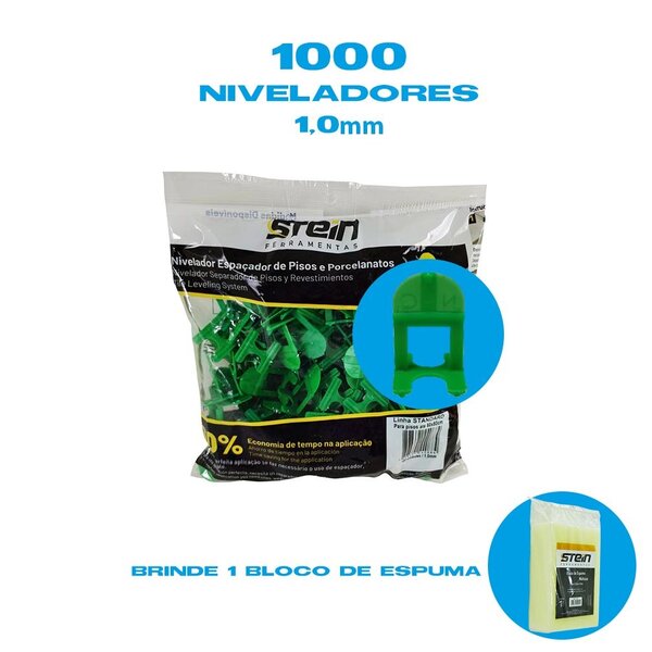 Kit 1000 Peças Espaçador Nivelador De Pisos E Porcelanato Ste