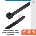 Kit 100 Abraçadeira Nylon Starfer Preto 400 X 4,8mm