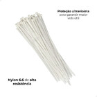 Kit 100 Abraçadeiras De Nylon Fita Hellerman 200x2,5mm Branca
