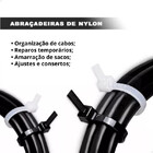 Kit 100 Abraçadeiras De Nylon Fita Hellerman 200x4,8mm Preta
