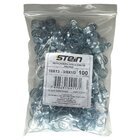 Kit 100 Abraçadeiras Rosca Sem Fim Galvanizada 10mm X 13mm 3/