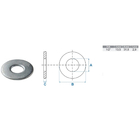 Kit 100 Arruela Lisa Zincada 1/2" - Mister