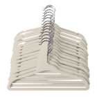 Kit 100 Cabide Infantil Veludo Antideslizante Ultra Fino Mode