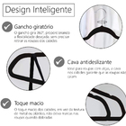 Kit 100 Cabide Veludo Slim Antideslizante Ultra Fino Preto