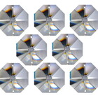 Kit 100 Castanhas De Cristal + 100 Argolas Para Lustres