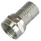 Kit 100 Conector F Rg-6 Rosca P/ Cabo Coaxial + Qualidade