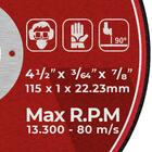 Kit 100 Disco De Corte Fino Aço/inox 4.1/2 - Galzer