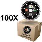 Kit 100 Discos Prando Turbo 110 X 20 Mm Mármore