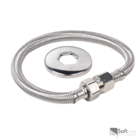 Kit 100 Engate Flexível Aço Transado 60 Cm