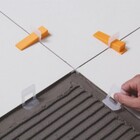 Kit 100 Espaçador Nivelador Revestimento Porcelanato 1,5mm