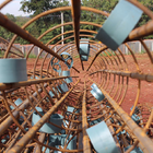 Kit 100 - Espaçador P/ Coluna Concreto Tipo Rolete 50mm/5cm