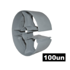 Kit 100 - Espaçador P/ Coluna Concreto Tipo Rolete 50mm/5cm