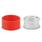 Kit 100 Fitas Vedarosca 18mmx10m Alta Qualidade Branco Liso