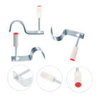 Kit 100 Grampo Prego Finca Pino Meia Lua Para Tubo Cano 25mm