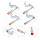 Kit 100 Grampos Pinos Rebite De Tubos E Canos 16mm Meia Lua