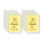 Kit 100 Molduras A5 Brancas Para Quadro Foto Acetato Iframe