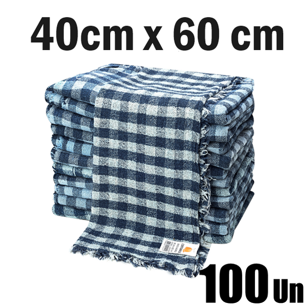 Kit 100 Pano De Chão Xadrez 40cm X 60cm Construmarcas | Leroy Merlin