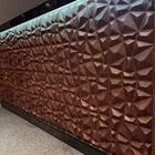 Kit 100 Placas Revestimento De Parede Pvc 3d Diamante Madeira