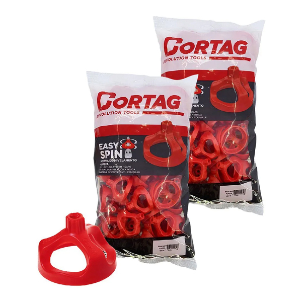 Kit 100 Porca Cunha Niveladora Espaçador Rosca Cortag