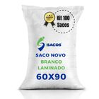 Kit 100 - Saco De Ráfia Solto Laminado Branco 60x90