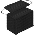 Kit 100 Und Mascara Descartável Preta Embalada Em Saquinho In