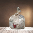 Kit 100un Saco De Lixo Transparente 200 Litros Médio 0.10