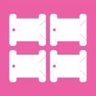 Kit 100x Placas P/ Enrolar Meadas Bordados Fitas 4,0 X 3,5cm