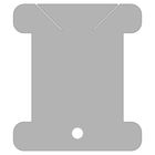 Kit 100x Placas P/ Enrolar Meadas Bordados Fitas 4,0 X 3,5cm