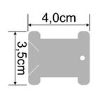 Kit 100x Placas P/ Enrolar Meadas Bordados Fitas 4,0 X 3,5cm