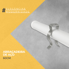 Kit 10 Abraçadeira De Aço Presilha P/ Lâmpadas Tubulares T8