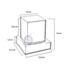 Kit 10 Acabamentos Para Registro Padrão Deca Quadrado 1/2, 3/