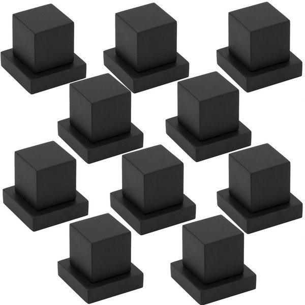 Kit 10 Acabamentos Registro Preto Quadrado ½  ¾  100% Metal