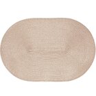 Kit 10 Americano Requinte Liso Para Mesa Oval 30x45cm Palha
