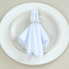 Kit 10 Anéis Guardanapo Cristalino Dourado Mesa Posta