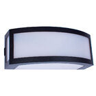 Kit 10 Arandela Finestra Grande Policarbonato Preta + Led