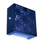 Kit 10 Arandelas Decor 2 Fachos Preta Aluminio Externa Al24204