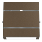 Kit 10 Arandelas Slim 2 Fachos Frisada Marrom Policarbonato M