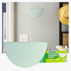 Kit 10 Arandelas Taschibra Jurerê Vidro Meia Lua E27 Bivolt