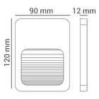 Kit 10 Balizador Fit 2w 3000k Bivolt Ip65 Branco Em Abs