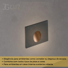 Kit 10 Balizador Led 3w Embutir Quadrado Parede Bco Quente  -