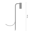 Kit 10 Balizadores Espeto De Jardim Foco Escada Marrom 50cm