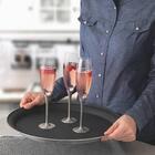 Kit 10 Bandejas Antiderrapante Tramontina Service Garçom Serv