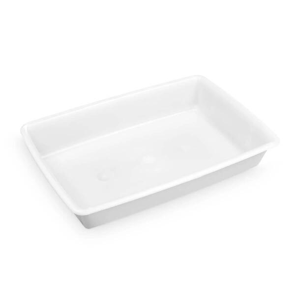 Kit 10 Bandejas De Plástico Retangulares 7l Bacias Grandes Re