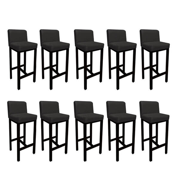 Kit 10 Banqueta Alta Com Encosto Aila Cozinha Balcão Bistrô B